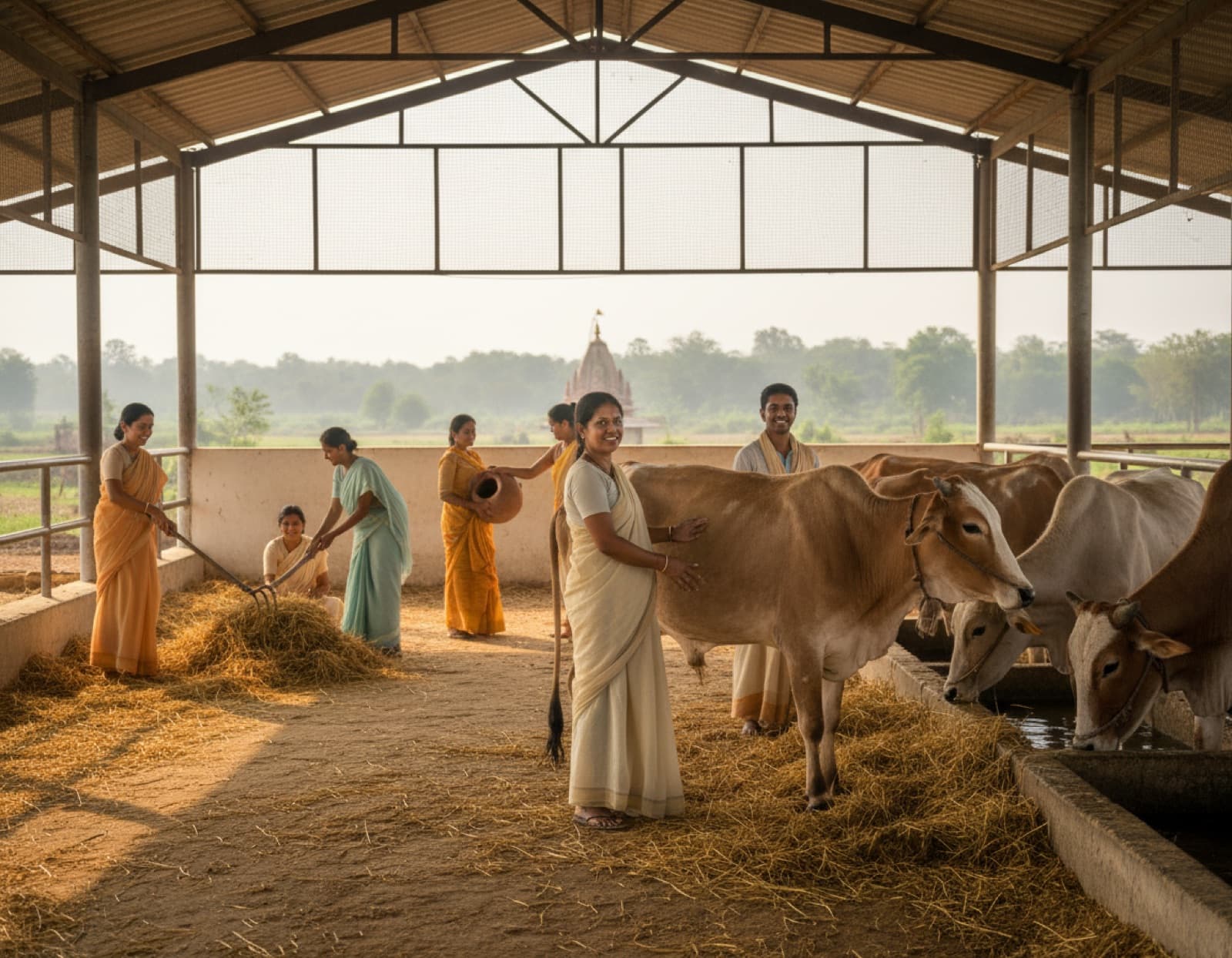 Cow Shelter Cleaning & Care